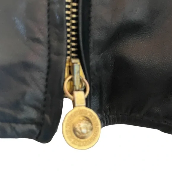 Versace Medusa Black Leather Top Size 10 USA Limited Edition Medusa Bondage 2002 - Picture 12 of 13